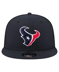 New Era Men's Navy Houston Texans Core Team 9FIFTY Trucker Snapback Hat