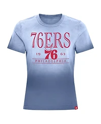 Sportiqe Women's Royal Philadelphia 76ers Arcadia Sun-Dipped T-Shirt