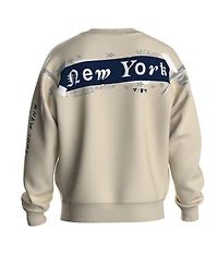 Fanatics Women's Beige New York Yankees Graffiti Fleece Sweatshirt