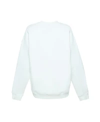 Hype And Vice Women's White Buffalo Sabres Action Mascot Oversized Sweatshirt
