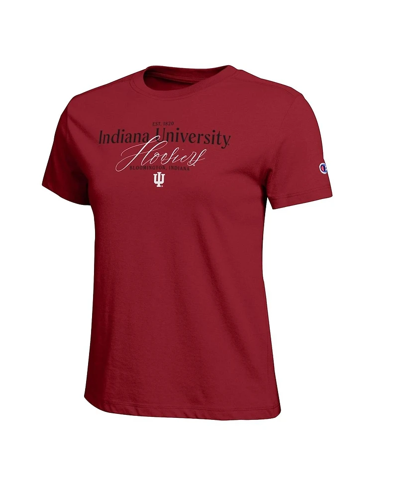 Champion Women's Crimson Indiana Hoosiers Lifestyle T-Shirt