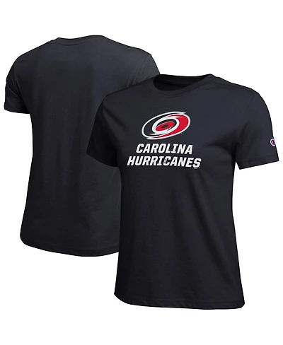 Champion Women's Black Carolina Hurricanes Wordmark Lockup T-Shirt