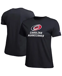 Champion Women's Black Carolina Hurricanes Wordmark Lockup T-Shirt