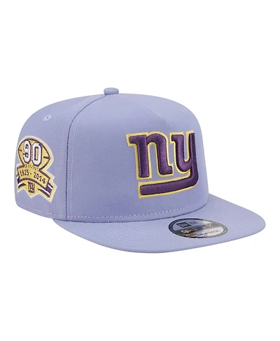 New Era Men's Lavender New York Giants Bloom A-Frame 9FIFTY Snapback Hat