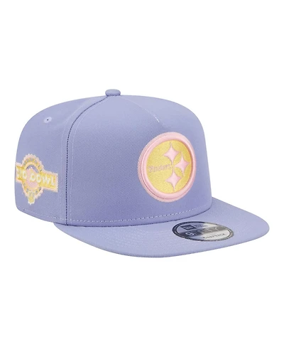 New Era Men's Lavender Pittsburgh Steelers Bloom A-Frame 9FIFTY Snapback Hat
