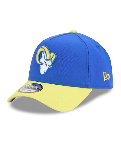 New Era Men's Royal/Gold Los Angeles Rams A-Frame 9FORTY Adjustable Hat