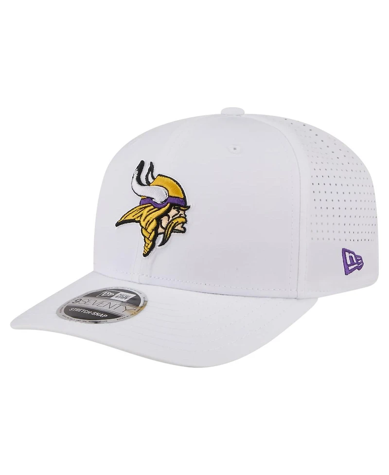 New Era Men's White Minnesota Vikings Name Plate 9SEVENTY Adjustable Hat