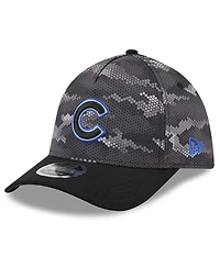 New Era Men's Black Chicago Cubs Camo 39THIRTY A-Frame Flex Hat