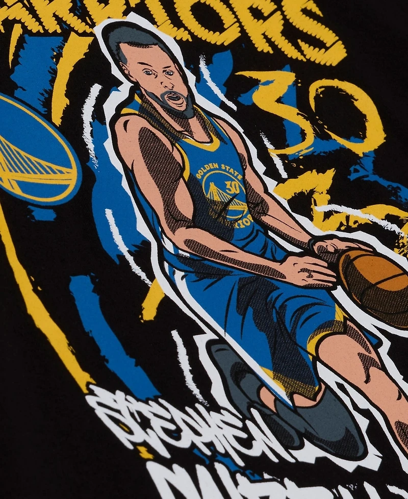 Mitchell & Ness Men's Stephen Curry Black Golden State Warriors Chalked Up T-Shirt