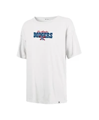 '47 Brand Women's Sand Los Angeles Dodgers Bow Banner Sadie T-Shirt