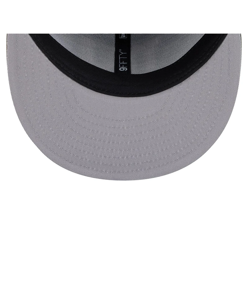 New Era Men's Dark Brown New York Giants Burnt Wood Camo 9FIFTY Snapback Hat