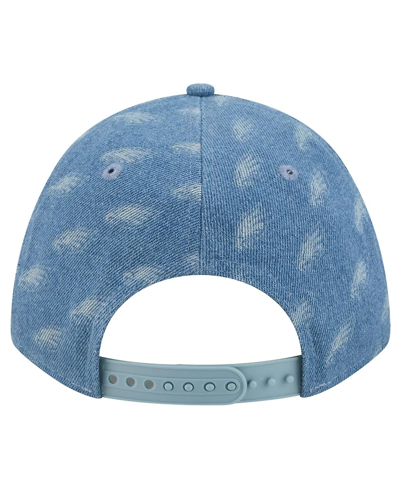 New Era Women's Denim Philadelphia Eagles A-Frame 9FORTY Adjustable Hat