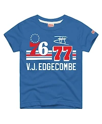 Homage Big Boys and Girls Vj Edgecombe Royal Philadelphia 76ers Remix Signature Name Number Tri-Blend T-Shirt