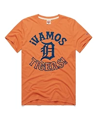 Homage Men's Orange Detroit Tigers Vamos Tri-Blend T-Shirt