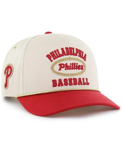 '47 Brand Men's x Natural/Red Philadelphia Phillies Glitter Rope Hitch Adjustable Hat