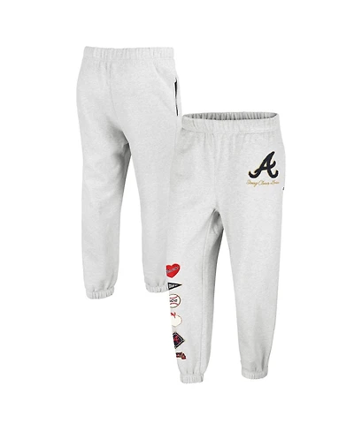 '47 Brand Women's x Heather Gray Atlanta Braves Venice Jogger Pants