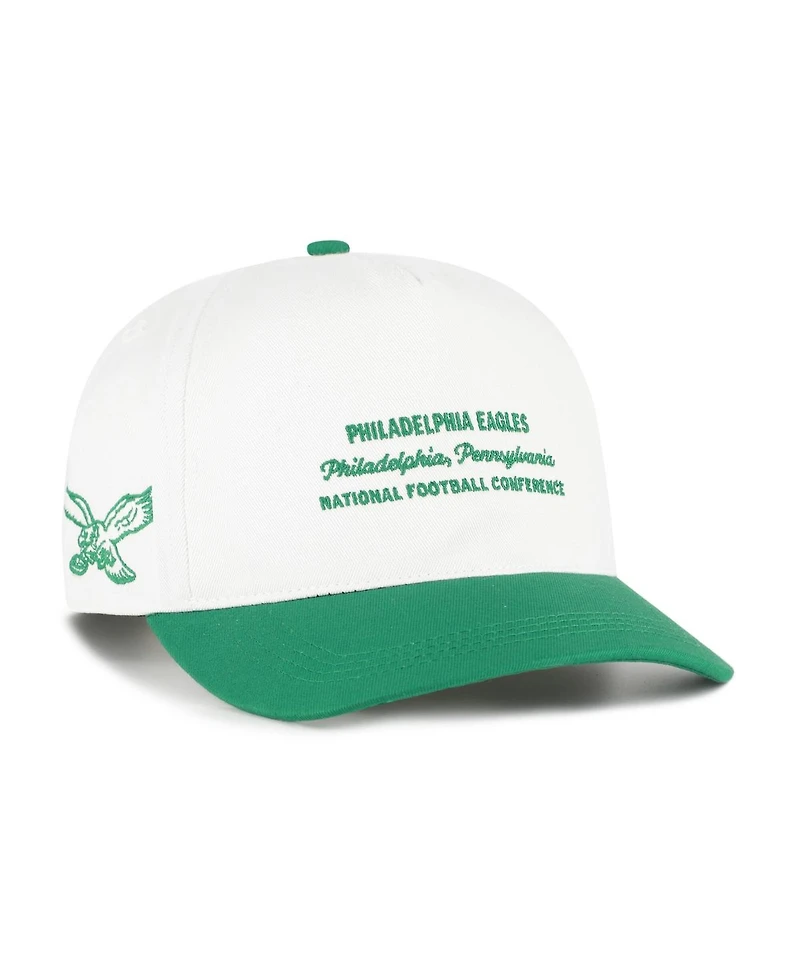 '47 Brand Men's White Philadelphia Eagles Contemporary Two-Tone Hitch Adjustable Hat