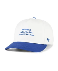 '47 Brand Men's White Buffalo Bills Contemporary Two-Tone Hitch Adjustable Hat
