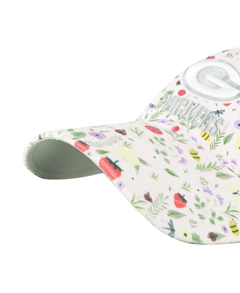 '47 Brand Big Girls Light Pink Green Bay Packers Posey Clean Up Adjustable Hat