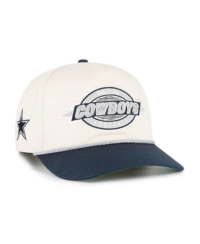 '47 Brand Men's Natural/Navy Dallas Cowboys Frame Out Two-Tone Hitch Adjustable Hat