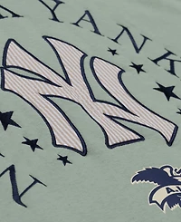 Mitchell & Ness Men's Green New York Yankees Yacht Rock Fleece Sweatshirt