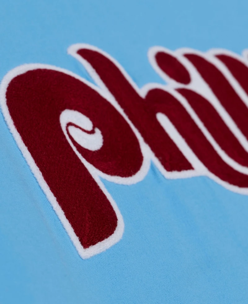 Mitchell & Ness Men's Light Blue Philadelphia Phillies Wild Pitch Ringer T-Shirt