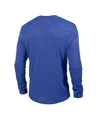 Champion Men's Heather Royal Seattle Seahawks Ultimate Tri-Blend Long Sleeve T-Shirt