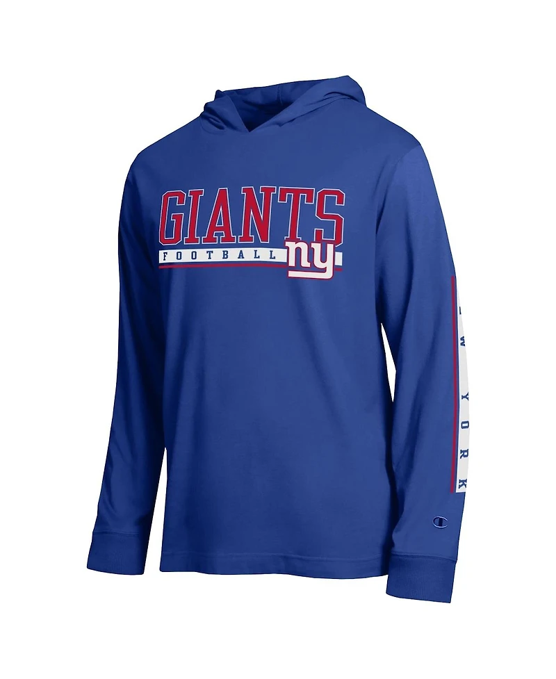 Champion Men's Royal New York Giants All Star Hooded T-Shirt