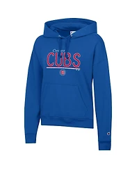 Champion Women's Royal Chicago Cubs Powerblend Hoodie