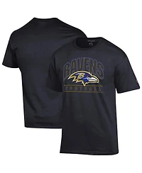 Champion Men's Black Baltimore Ravens Football T-Shirt