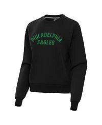 Antigua Women's Black Philadelphia Eagles Victory Sweatshirt