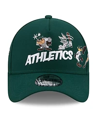New Era Big Boys and Girls Green Athletics Looney Tunes A-Frame 9FORTY Adjustable Hat