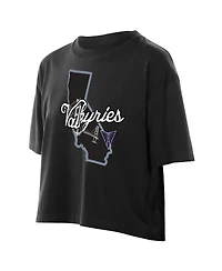 New Era Women's Black Golden State Valkyries 2026 Wnba Draft Hometown Boxy T-Shirt