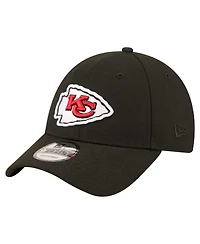 New Era Men's Black Kansas City Chiefs Core Team 9FORTY Adjustable Hat