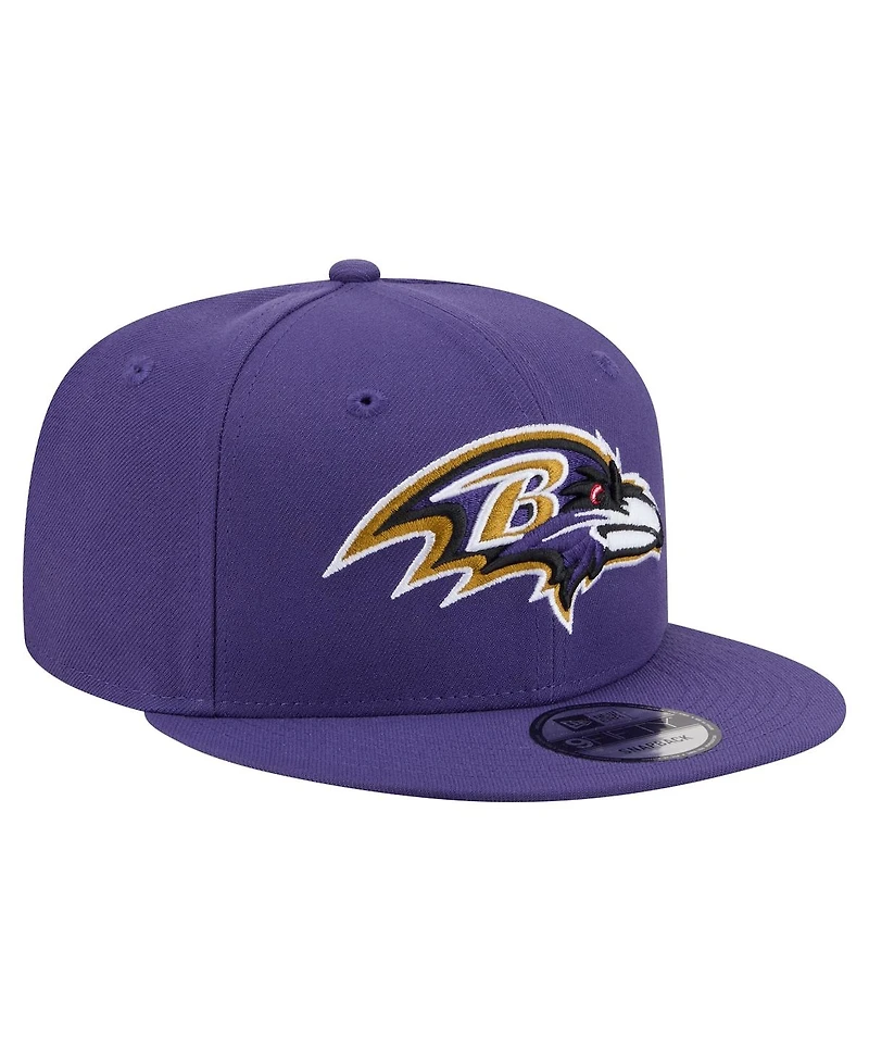New Era Men's Purple Baltimore Ravens 9FIFTY Snapback Hat