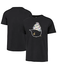 '47 Brand Men's Black Pittsburgh Pirates Ice Cream Helmet Franklin T-Shirt