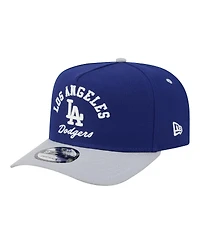 New Era Men's Royal/Gray Los Angeles Dodgers Arched A-Frame 9FIFTY Adjustable Hat