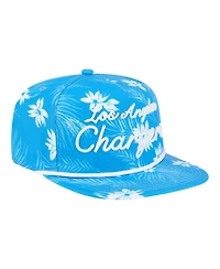 New Era Men's Powder Blue Los Angeles Chargers Palm Print A-Frame 9FIFTY Snapback Hat