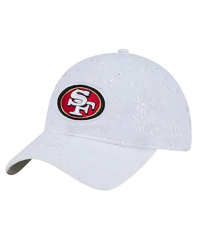 New Era Women's White San Francisco 49ers Floral 9TWENTY Adjustable Hat