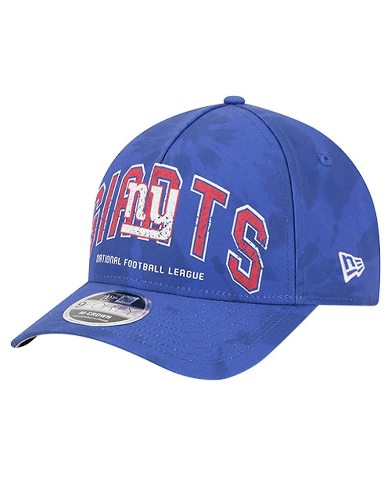 New Era Men's Royal New York Giants Tie Dye Fade 9Forty M-Crown A-Frame Adjustable Hat