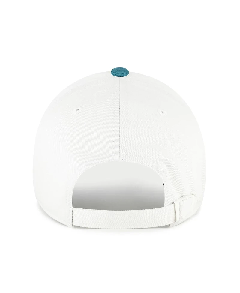 '47 Brand Men's White/Teal Arizona Diamondbacks Contemporary Tonal Clean Up Adjustable Hat