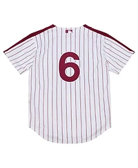 Mitchell & Ness Men's  Jimmy Rollins White Philadelphia Phillies 2003 Cooperstown Collection Authentic Jersey