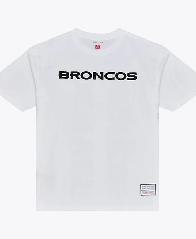 Mitchell & Ness Men's White Denver Broncos Monochrome T-Shirt