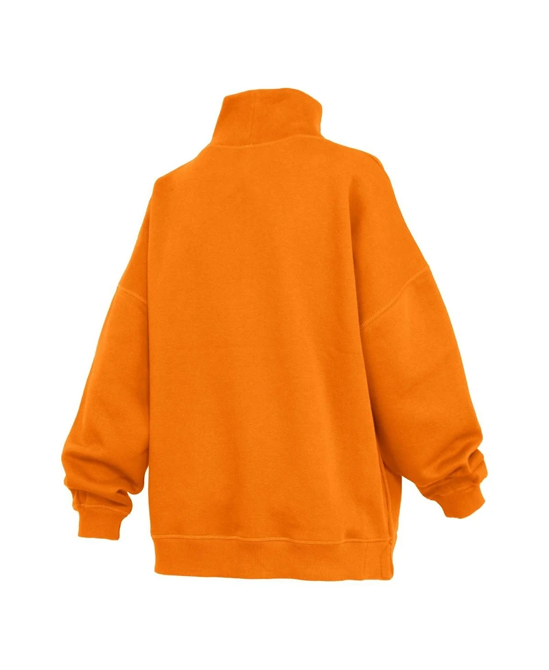 Pressbox Women's Tennessee Orange Volunteers Oversized Mock Neck Sweatshirt