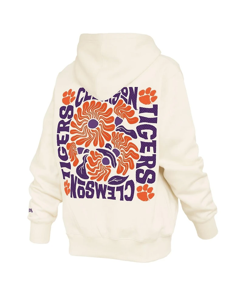 Pressbox Women's Cream Clemson Tigers Elena Janise Hoodie