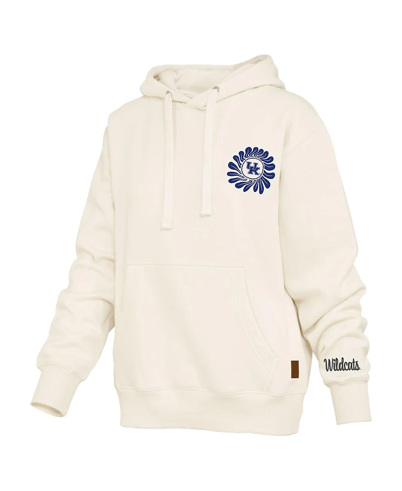 Pressbox Women's Cream Kentucky Wildcats Elena Janise Hoodie