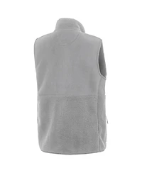 Antigua Women's Gray Ohio State Buckeyes Nostalgic Full-Zip Vest