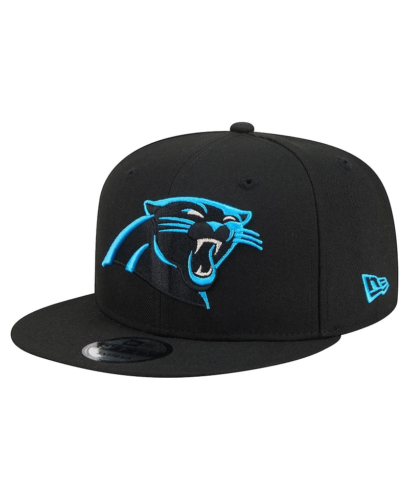 New Era Men's Black Carolina Panthers 9FIFTY Snapback Hat