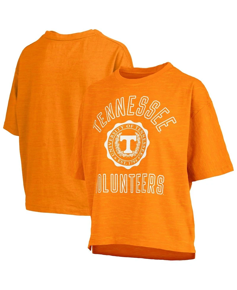 Pressbox Women's Tennessee Volunteers Motley Crew Bishop Waist Length Oversized Slub T-Shirt