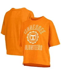 Pressbox Women's Tennessee Volunteers Motley Crew Bishop Waist Length Oversized Slub T-Shirt